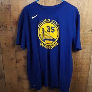 The Nike Tee Dri-Fit Kevin Durant KD Golden State Warriors Sz XXL Athletic Cut